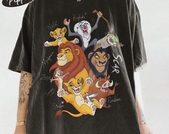 Chemise safari rétro Roi Lion, t-shirt Hakuna Matata, chemise assortie à la famille Animal Kingdom, t-shirt voyage de vacances Disney, tenue Let's Get Wild