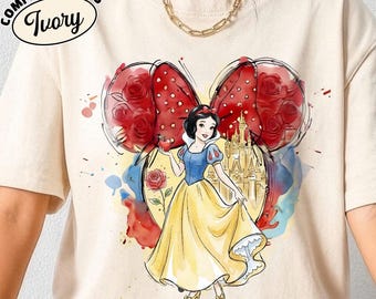 Disney Princess Shirt, Princess Ears T-shirt, Disneyland Girls Trip Tee, Princess Theme Party Sweatshirt, Cinderella Belle Crewneck