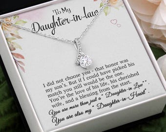 Elegant Daughter-in-Law Necklace: Heartfelt Gift with Luxurious Box