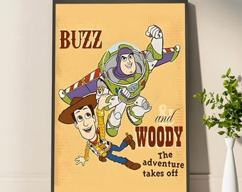 Buzz and Woody Poster Bring Home The Adventure Toy Story Inspired Prints Perfect For Kids Rooms Ideal For Every Fan