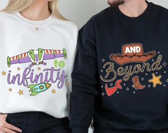 To Infinity And Beyond Couple Shirt, Toy Story Buzz And Woody, Disney Couple Shirt, Toy Story Shirt Matching, Toy Story Party, Mommy and Me