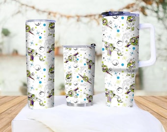 Charming Buzz Lightyear Tumblers Fun Buzz Lightyear Travel Mugs Enjoy Your Drinks With Style Ideal Gifts For Kids And Fan Lovers