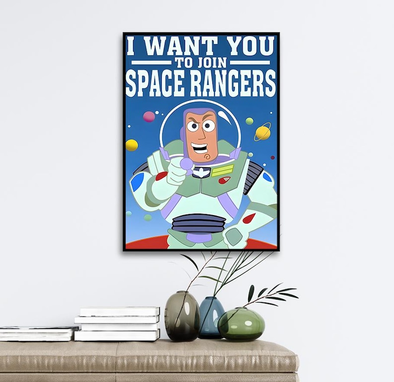 Buzz Lightyear Recruitment Poster Join the Space Rangers Adventure Fun ...