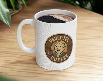 Nuka Cola Vault Boy Coffee Mug | Fallout Vault-Tec Retro Ceramic Mug (11 oz)