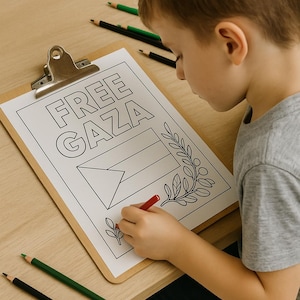 Kostenloses Gaza-Malbuch für Kinder – 30 druckbare Seiten (PDF) | Palästina-Friedenskunst zum Ausmalen | Sofort-Download | Kinder-Aktivitätsbuch