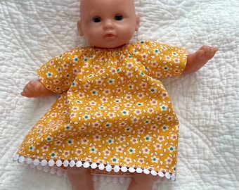 12-13 inch Doll Clothes, Dress Fits Dolls Like Corolle, Melissa Doug, Wee Baby Stella, Huggums, One of a Kind, Made with Reproduction Fabric