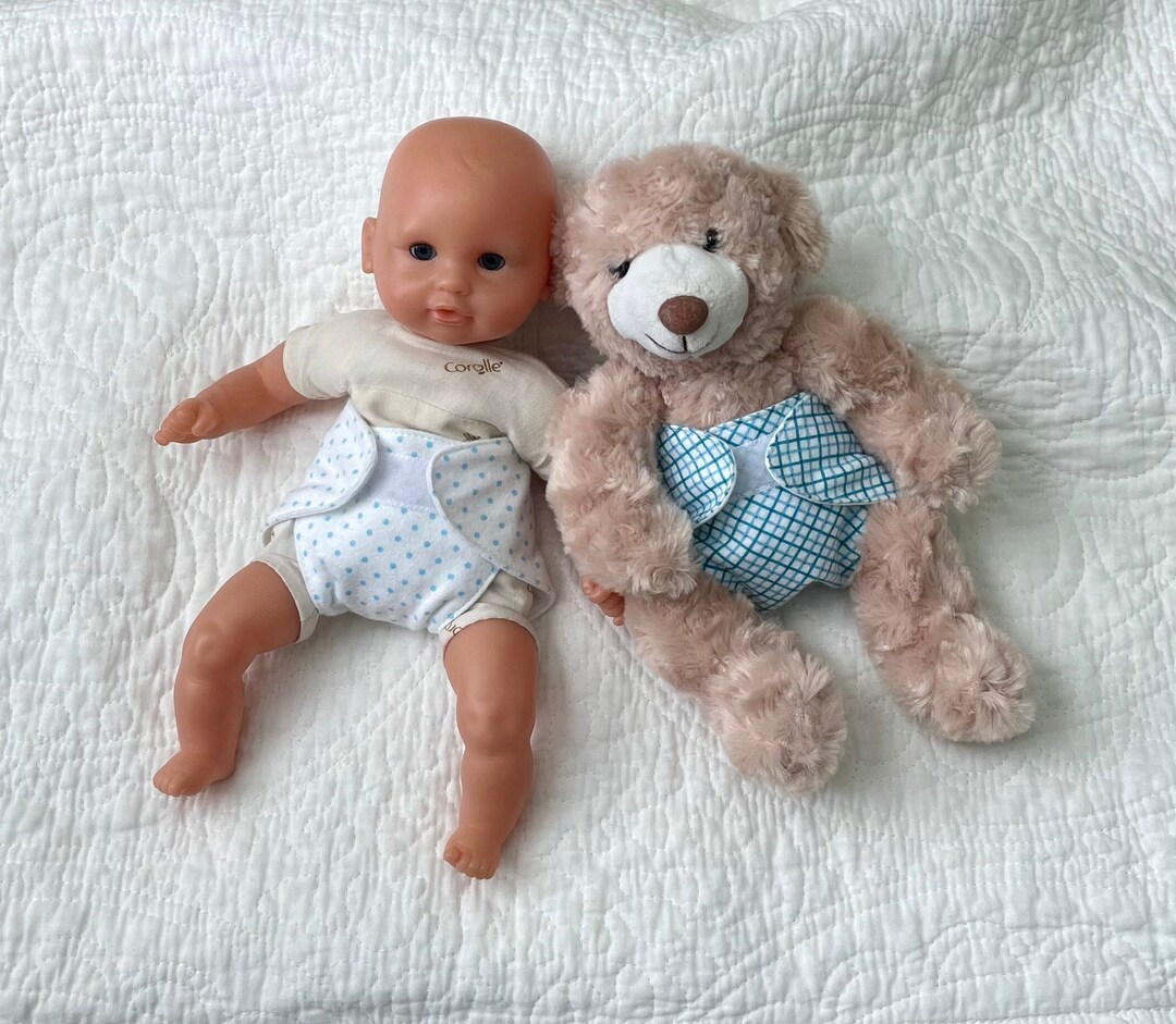 1213 Inch Doll Diapers, 2 Pc Gift Set Fits Dolls Like Corolle, Melissa