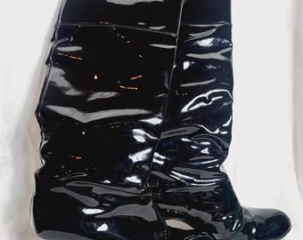 Vintage Vivienne Westwood Patent Leather Knee Boots | EU 38