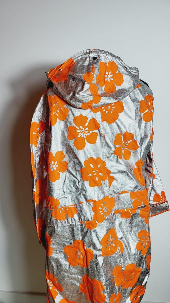 Vintage Moschino Couture! Floral Metallic Trench Coat — Rare Vintage Moschino Couture! Floral Metallic Trench Coat — Rare