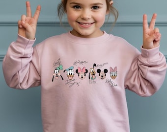 Mickey sign and friends Toddler T-Shirt, Disney Friends Shirt, Mickey Mouse And Donald Duck Kids Shirt, Best Friends sweatshirt