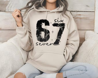 6 7 funny Shirt, teacher T-shirt, six seven Tiktok trend, Meme shirt, group shirt, couples costume, six seven sweatshirt, 67 hoodie