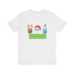 Koszulka unisex z napisem „Wesołych Świąt”, zabawna koszulka świąteczna, świąteczny T-shirt, prezent dla niego/niej, odzież sezonowa