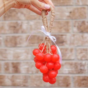 Soap Balls on a Rope – Handmade Hanging Soap | Passion Fruit Scent | Custom Color | Gift-Ready