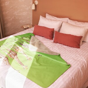 Cute Giraffes Kids Sherpa Blanket