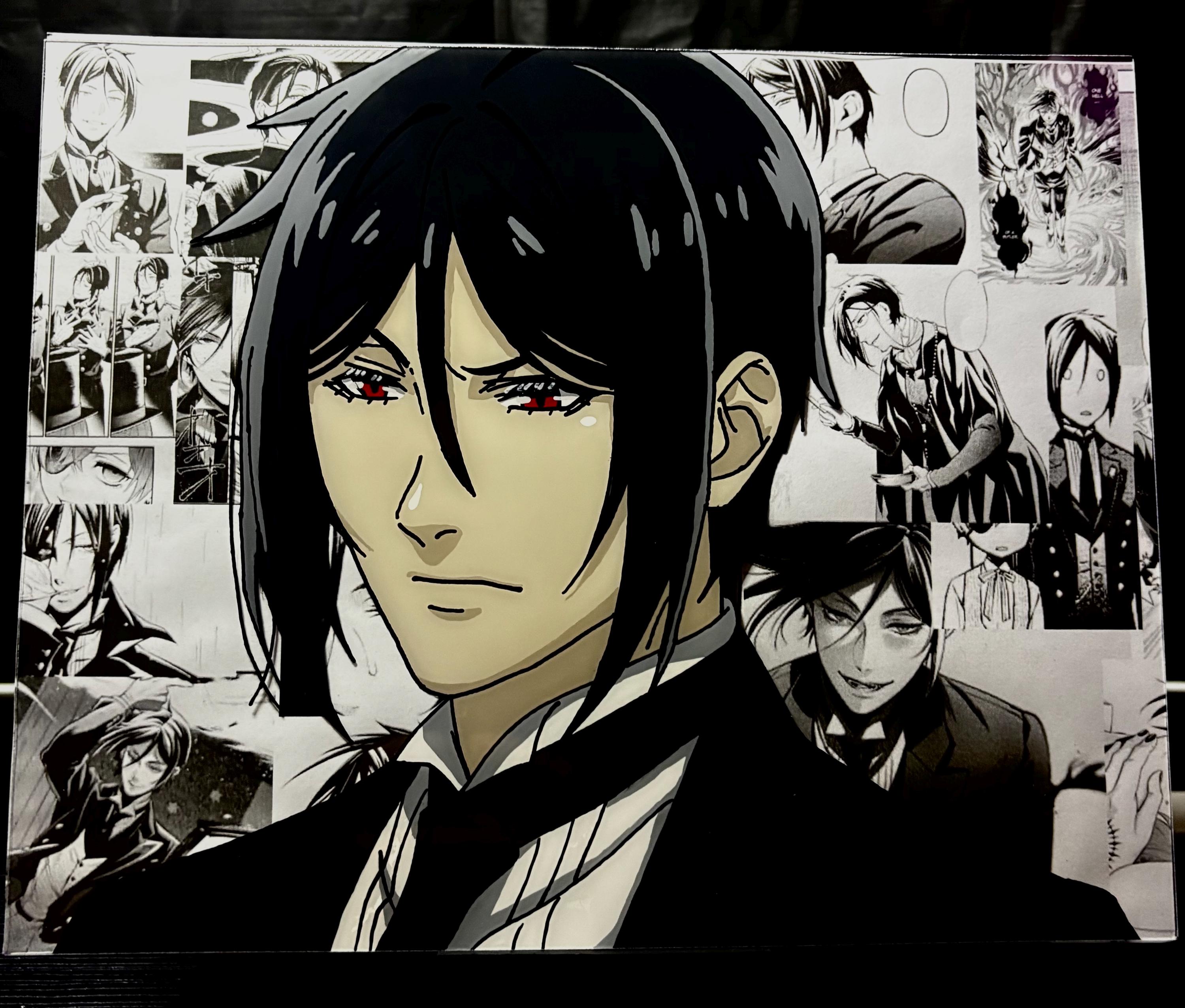 Sebastian Black Butler Dictionary Art Print – Kuroshitsuji Anime Picture Poster