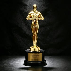 Trofeo personalizado grabado, estatua de oro, trofeo de cine, regalo para cineasta, actor, director, graduación, reconocimiento en la oficina.