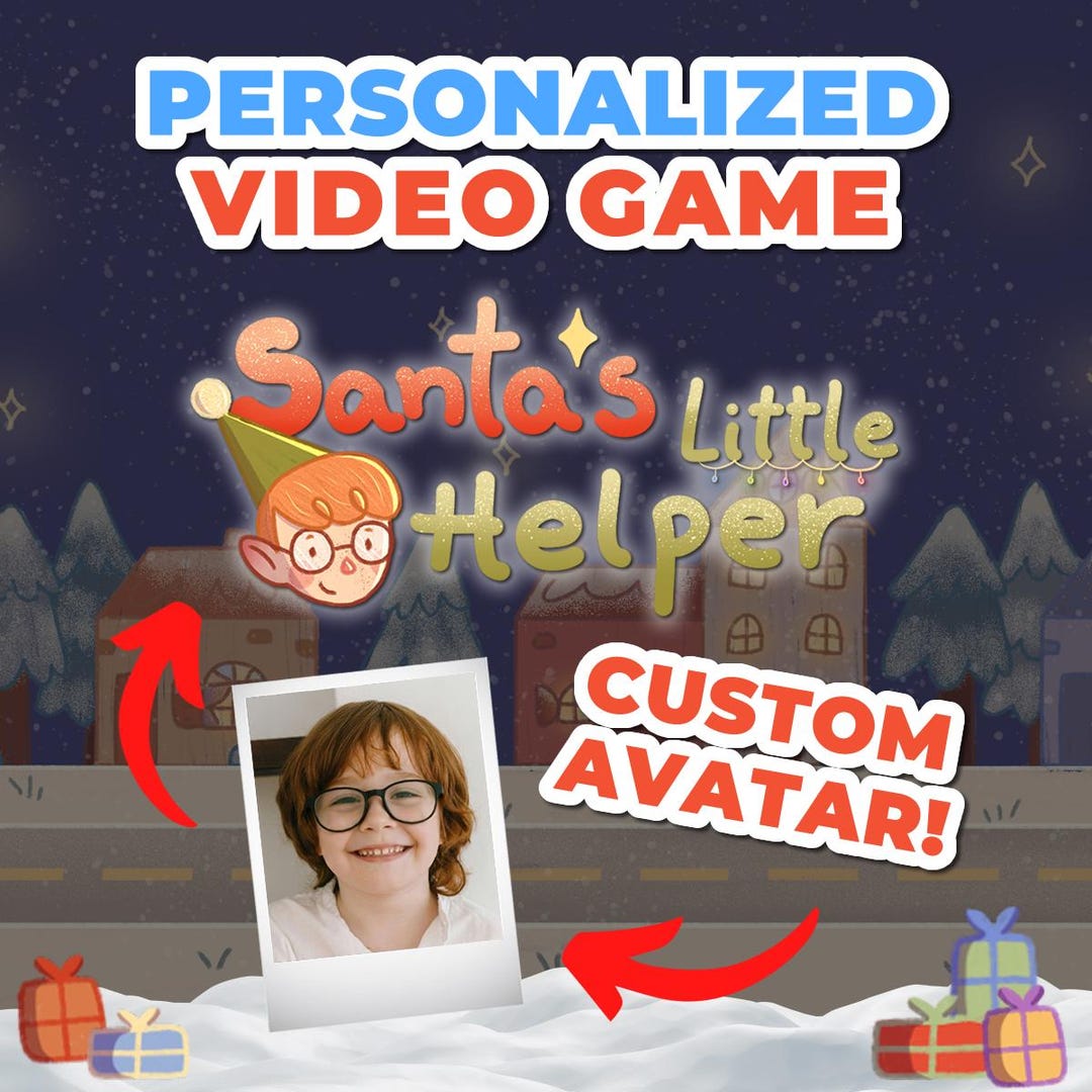 Custom Christmas Video Game, Personalized Avatar Game, Unique Christmas ...