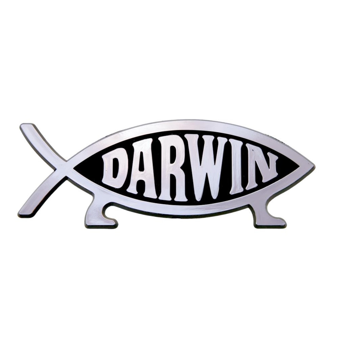 Darwin Fish 3D Car Emblem | Adhesive or Magnetic - Etsy