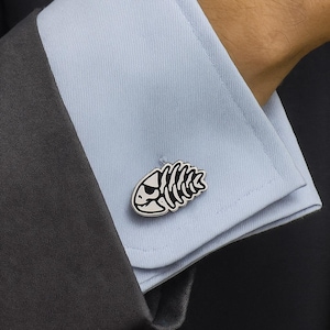 Jolly Pirate Fish Cufflinks (pair)