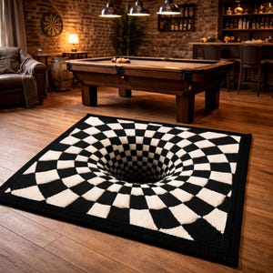 3D Optical Illusion Blanket Crochet Pattern PDF | Vortex Black Hole Afghan Photo Tutorial | Advanced Tapestry Crochet | Instant Download