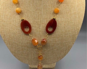Pendant*Agate*Wire Wrapped*Necklace*Earrings