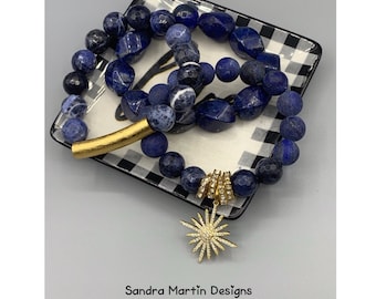 Lapis / Sodalite / Stack / Bracelets / Charms