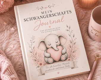 Schwangerschafts Journal | Baby Erinnerungsbuch & Schwangerschaftstagebuch für werdende Mamas