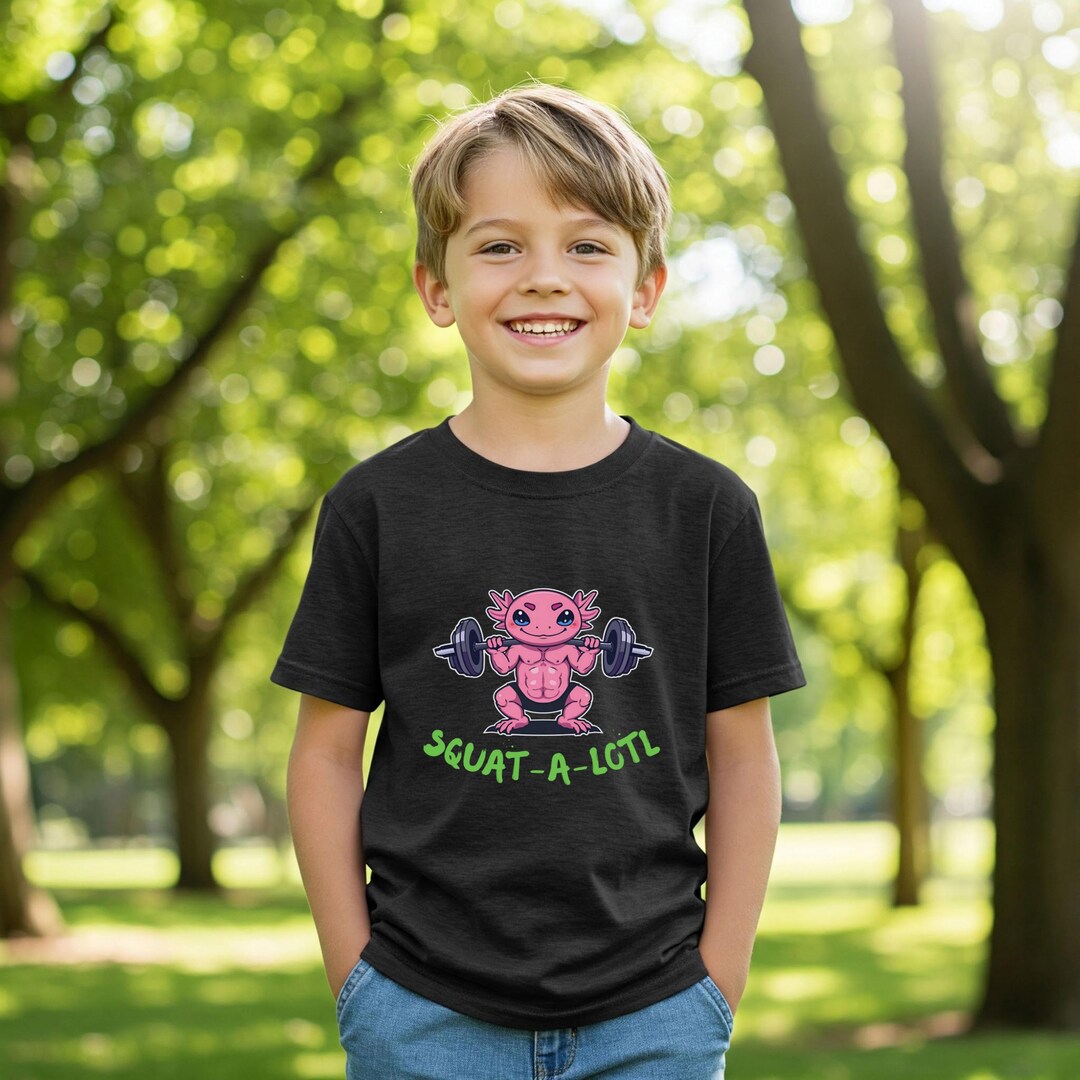 Kids Fitness Motivational Tee, Cute Gym Shirt for Children, Fun Workout ...