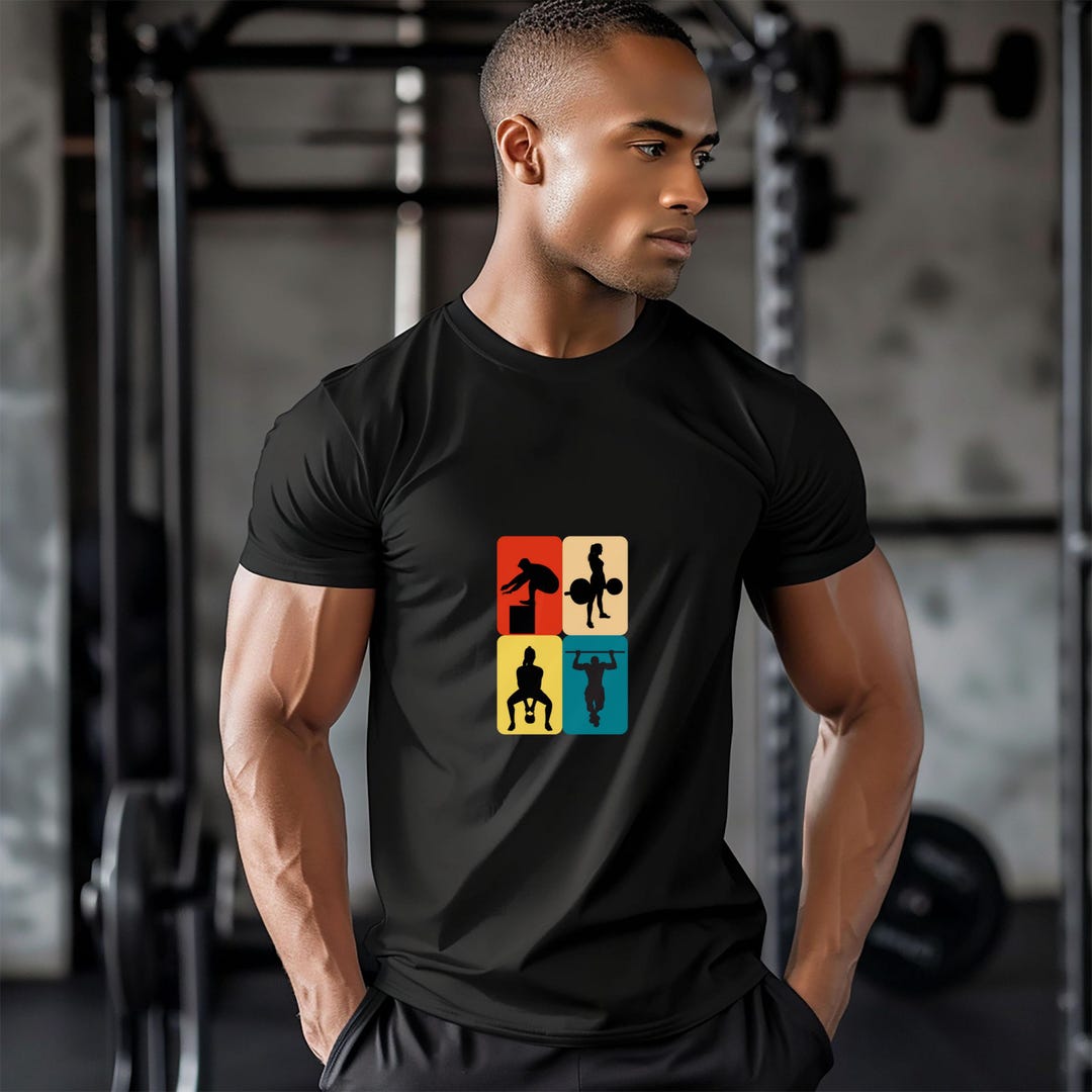 Vintage Crossfit Tee, Retro Workout T-shirt, Gym Apparel - Etsy