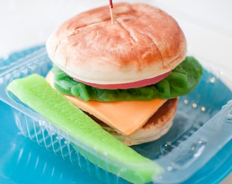 Cheeseburger Soap gift set, Father's Day gag gift for men, Funny gifts for dad, Mother's day Gift, unique handmade man gift