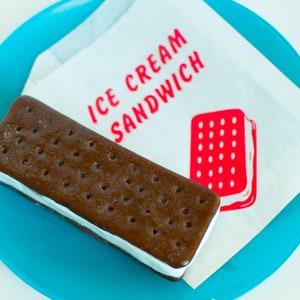 Ice Cream Sandwich Soap, Mother's Day chocolate, Cute gag gift for men, prank birthday present image 1