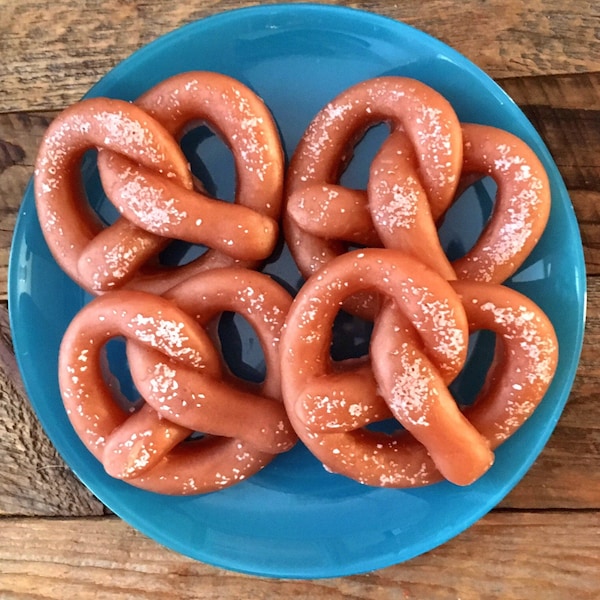 Salted Pretzel Soap: Baseball season theme, Fresh Baked Bread Scented