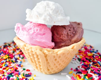 Ice Cream Sundae Soap: Strawberry Chocolate Scented, Kids Bath Soap