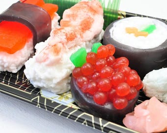 Sushi Soap Set: Handmade Gag Gift, Ginger Lime Scented - Etsy