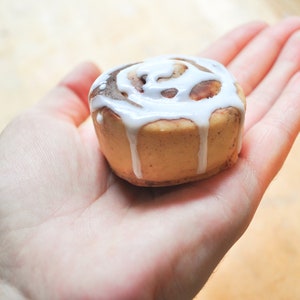 Cinnamon Bun Soap set, Cute Mother's day gift, creative kitchen sink soap, Silly Prank handmade present for her, fake food soap image 7