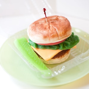 Cheeseburger Soap gift set, April Fools Day gag gift for men, Funny gifts for dad, unique handmade man gift image 6