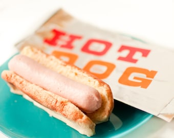 Hot Dog Soap: Funny prank gift, Green Apple Scented