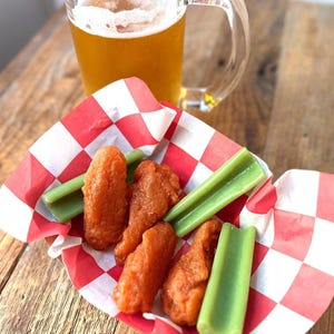 Hot Wings & Celery Soap Set: Funny gag gift for him, Cinnamon Scented