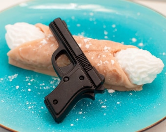 Gun & Cannoli Soap /Fathers day gifts for him /Italian Easter Gifts /The Godfather/ Funny gift for him / April fools day gag / gift for dad