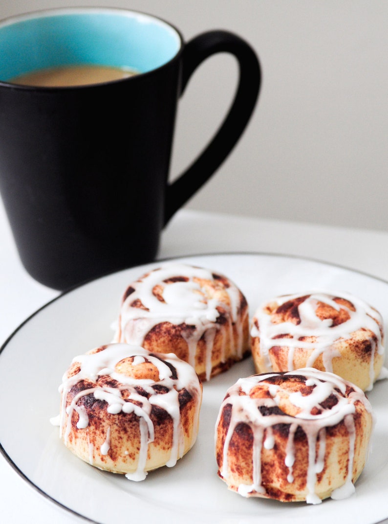 Cinnamon Bun Soap set, Cute Mother's day gift, creative kitchen sink soap, Silly Prank handmade present for her, fake food soap image 3