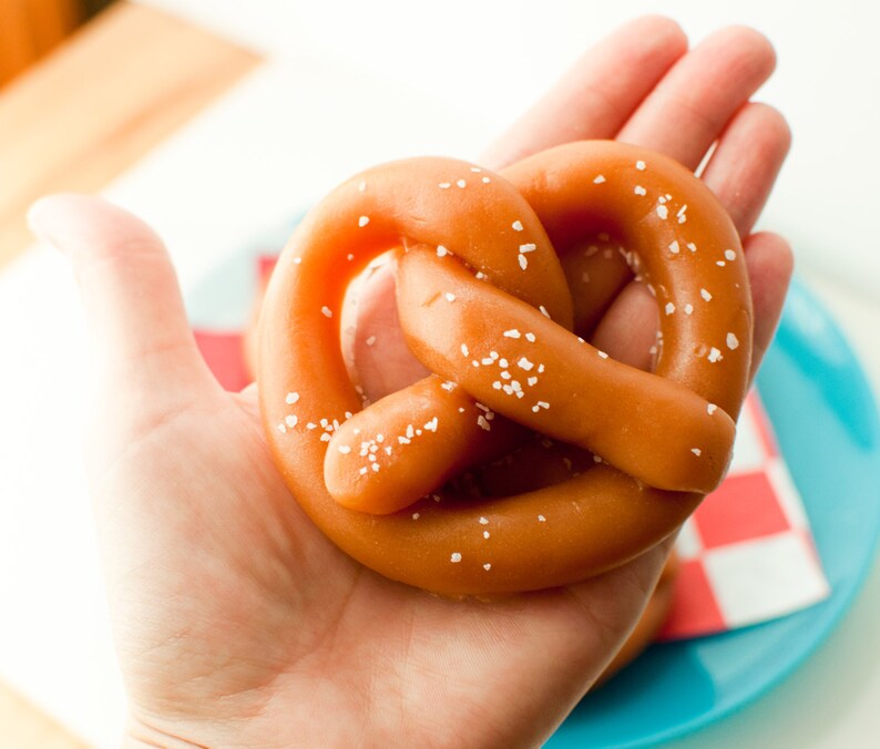 Soft Pretzel Soap, Father's day gift, funny gag prank, best gift for him, birthday gift for dad, baseball themed present image 3