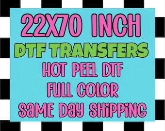 Ready to Press DTF Transfers: Full Color Heat Transfer, Gang Sheet Available