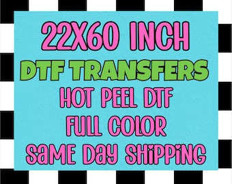 Ready to Press DTF Transfer: Full Color Heat Transfer, Hot Peel