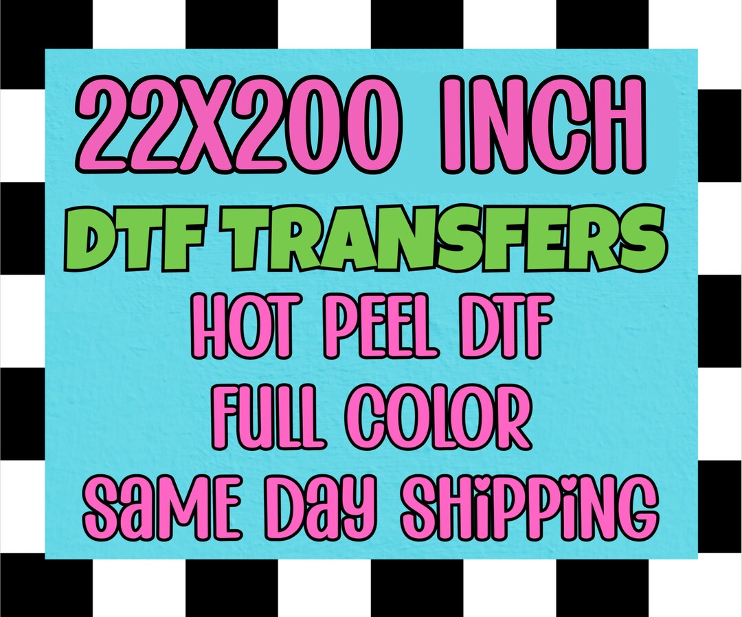 Ready to Press DTF Transfers: Full Color Heat Transfer, Gang Sheet ...