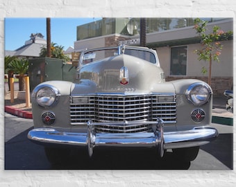 Impression sur toile vintage Cadillac Front End - Photographie de voitures classiques - Cabriolet série 62 - 1941