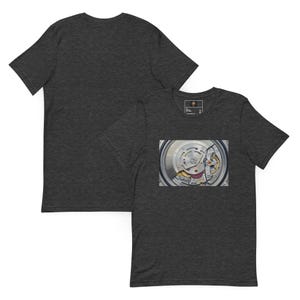 The Gilded Depth Tee – Mechanical Watch Movement T-Shirt, Luxury Skeleton Watch Graphic, Horology Gift, Minimalist Timepiece Shirt