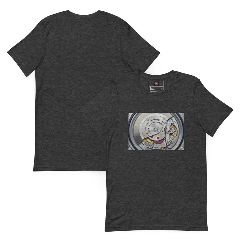The Gilded Depth Tee – Mechanical Watch Movement T-Shirt, Luxury Skeleton Watch Graphic, Horology Gift, Minimalist Timepiece Shirt