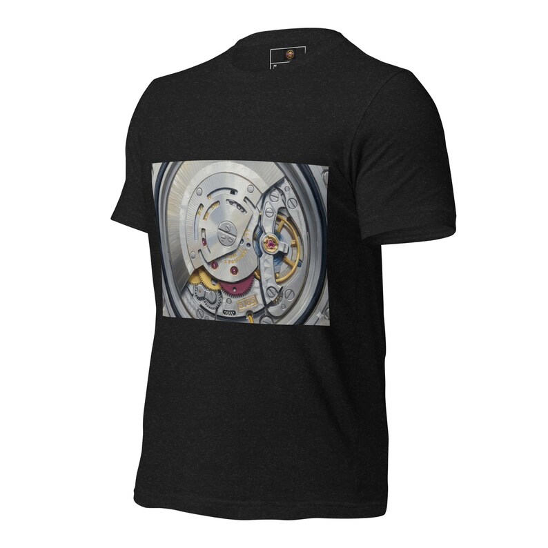 Mechanical Watch Movement T-Shirt, Luxury Watch Graphic Tee, Skeleton Watch Shirt, Horology Gift for Watch Lovers, Minimalist Timepiece Tee