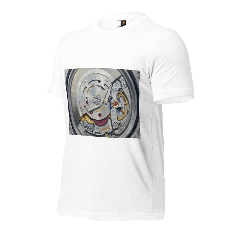 Mechanical Watch Movement T-Shirt, Luxury Watch Graphic Tee, Skeleton Watch Shirt, Horology Gift for Watch Lovers, Minimalist Timepiece Tee
