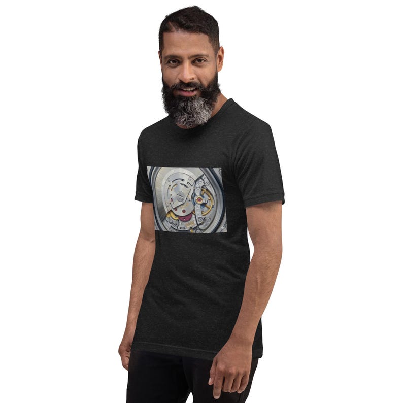 Mechanical Watch Movement T-Shirt, Luxury Watch Graphic Tee, Skeleton Watch Shirt, Horology Gift for Watch Lovers, Minimalist Timepiece Tee